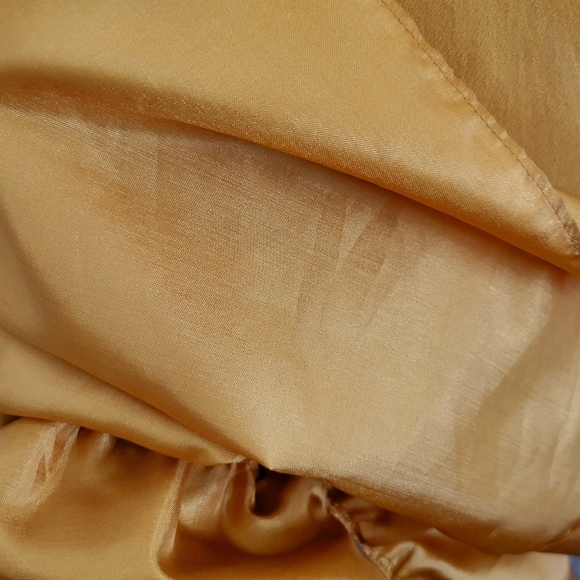 Marc by marc jacobs yellow Mustard Silk ruffle mini dress Size 8 - Picture 13 of 14